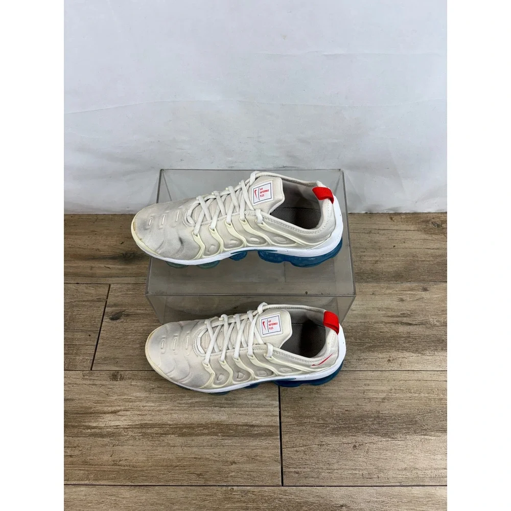 Nike Air VaporMax Plus Sail University Red Blue Men 9 DV2119-100